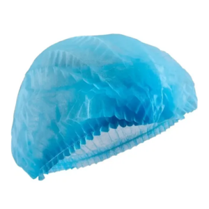 Cubre cabello azul plisado