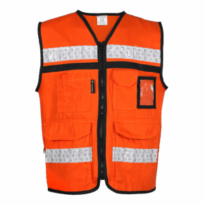 Chaleco rescatista de gabardina cerrado