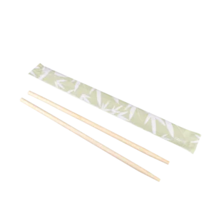 Palillos Chinos de Bambú Envueltos