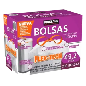 Bolsa Blanca (13Gl) 49.2 Litros 22.8 Micrones Con 200 Kirkland
