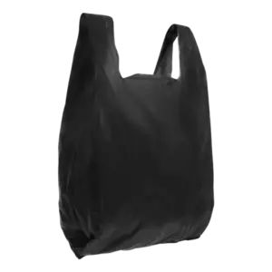 Bolsa Tipo Camiseta Negra 9 X5 X18