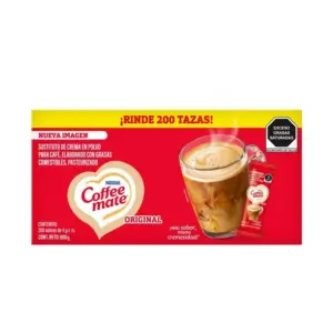 Crema Para Café Polvo Coffee-Mate 200 Sobres 4 Gr