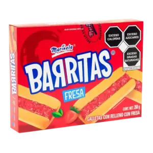 Barritas Marinela con relleno sabor fresa