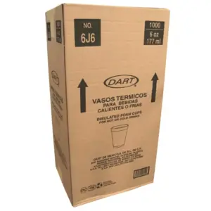 Vaso foam 06 oz 6j6 caja c/40