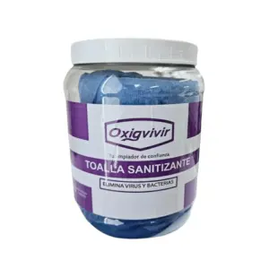 Toalla Sanitizante Oxigeno Para Vivir 70% Alcohol