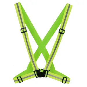 Chaleco carrillero elástico de alta visibilidad