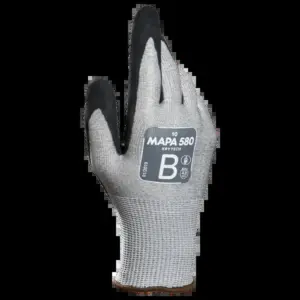 Guante Nylon Gris C/Palma Nitrilo Anti Corte #7 Krynit 580