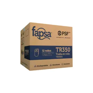 Toalla Rollo Blanca Tr350 Fapsa C/12