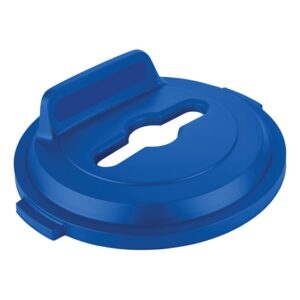 TAPA REDONDA PARA RECICLAJE AZUL 32 GL RUBBERMAID