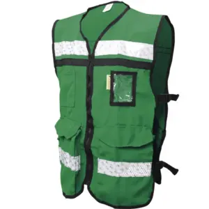 CHALECO RESCATISTA CERRADO VERDE XG JYRSA