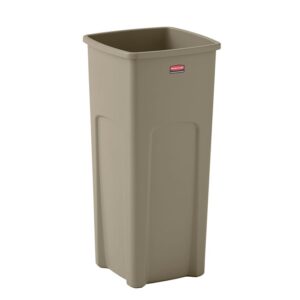 CESTO CUADRADO 23 GAL BEIGE RUBBERMAID