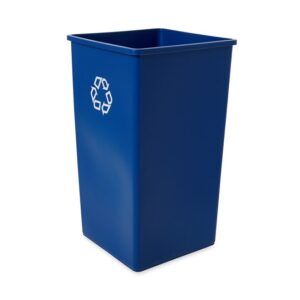 CESTO CUADRADO 50 GAL AZUL C/ LOGO RUBBERMAID