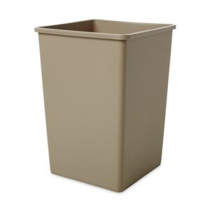 CESTO CUADRADO 35 GAL BEIGE RUBBERMAID