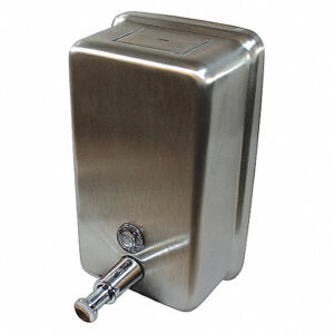 DESPACHADOR DE JABON RELLENABLE ACERO INOX VERTICAL IMPACT