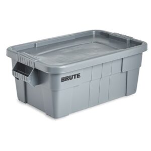 CONTENEDOR CON TAPA GRIS BRUTE RUBBERMAID  