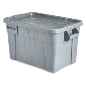 CONTENEDOR CON TAPA GRIS BRUTE RUBBERMAID