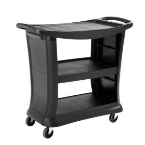 CARRO UTILITERO TRIPLE CAPACIDAD NEGRO RUBBERMAID