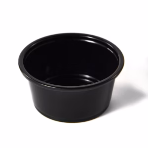 CONTENEDOR PLASTICO NEGRO 3.25 OZ