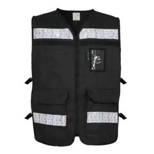 CHALECO RESCATISTA NEGRO (MD) JYRSA