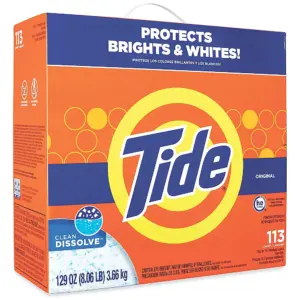 JABON EN POLVO TIDE CON CLORO 3.68 KG (129 OZ)