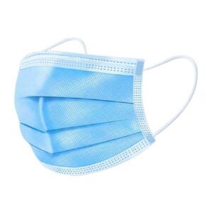 CUBRE BOCA AZUL PLISADO 3 CAPAS C/50 PIEZAS