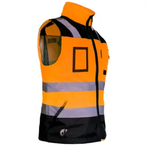 CHALECO EJECUTIVO ANARANJADO/NEGRO GD JYRSA