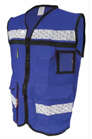 CHALECO RESCATISTA CERRADO AZUL MARINO 2XGD