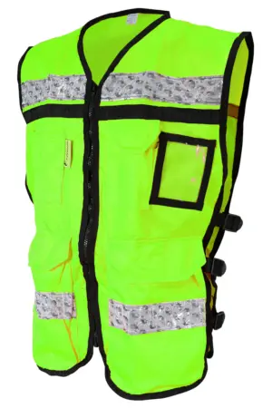 CHALECO RESCASTISTA VERDE ALTA VISIBILIDAD XG JYRSA