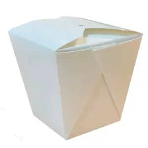 CONTENEDOR CUBICO PARA ALIMENTOS 28 OZ BLANCO