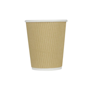 Vasos de Papel para Café 8 oz Kraft Ondulado
