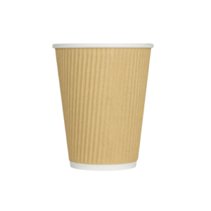 Vasos de Papel para Café 12 oz Kraft Ondulado