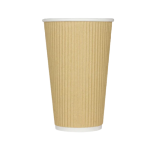 Vasos de Papel para Café 20 oz Kraft Ondulado