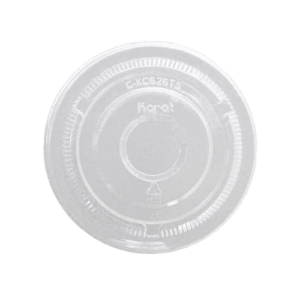 Tapas de Plástico PET Transparentes 98 mm Sin Orificio